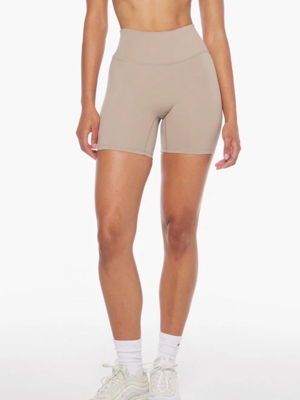 CSB x Isabelle Mathers Freedom Tan Scrunch Shorts in size XL